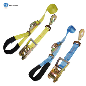 สายรัดเพลา<span class=keywords><strong>แบบ</strong></span>หนา 2 นิ้ว พร้อมสายรัดแบบมีตัวล็อค  ชุดสายรัดความแข็งแรงสูงพร้อมปลอกป้องกันสำหรับการลากจูงและขนย้ายยานพาหนะ - Product Image 1