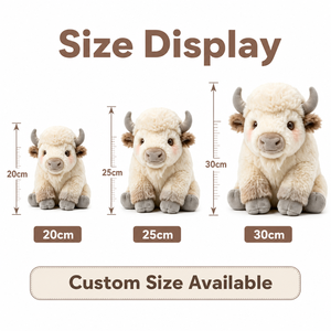 Peluche de veau personnalisée directement de l'usine, en tissu super doux, rembourrée de coton PP, anti-stress, pour fêtes, unisexe, tailles 11-30 cm, avec sacs - Product Image 3