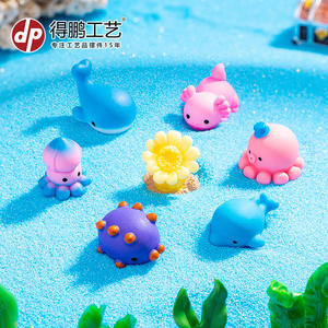 Depeng Landschap Zeedieren Dolfijn Zeeslang Krab Zeshoekige Draak Octopus Schildpad Hars Decoratie <span class=keywords><strong>Aquarium</strong></span> Accessorie - Product Image 3