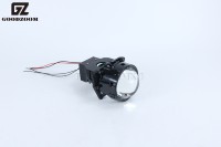 GOODZOOM 130W Car Bi LED Laser Projecteur Lentille Phare avec Perte Installation Phares 12V Avec Ventilateur Haute Vitesse Refroidissement pour Voitures