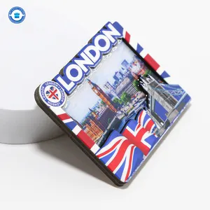 Travelpro Customized Souvenirs Wood Mdf Fridge Magnet With Multiple London Style Designs Pictures Magnets For Refrigerator Gifts