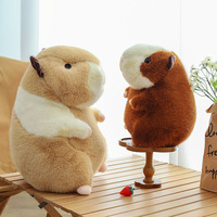 Tendance Capybara Hamster Tissu Poupée Personnalisé Cochon D'inde En Peluche Jouet Pondéré Coton Marmotte En Peluche Animal