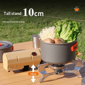 Estufa de Gas Portátil Plegable, Resistente al Viento, de Alta Potencia, para Acampar al Aire Libre y Cocinar en Casa - Product Image 3