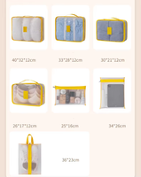Nouvel ensemble de sept sacs de rangement de voyage en maille - Sacs d'organisation et de rangement pour valises, vêtements, sous-vêtements, sacs de bagages