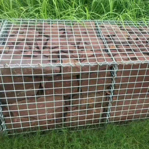 Cages en gabions pour murs de soutènement, en acier galvanisé, jardinière d'intimité, 129,9 x 11,8 x 19,7 pouces, panier en fil de fer pour jardin, clôture en <span class=keywords><strong>pierre</strong></span> - Product Image 5