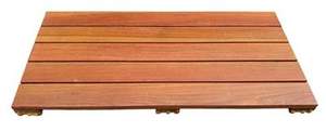 Outdoor Decking Wooden <b>Flooring</b> Durable Wood Panels for Poolside Garden Walkways with Drainage Design - Product Image 2