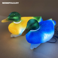 IP65 3D LED lumineux Mandarin canard Motif lumière extérieure paysage de noël simulé Animal Sculpture lampe pour la maison Halloween