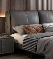 Tomyniki cadre de lit en cuir moderne de luxe haute qualité 1.8m lit Double King avec massage nouveau Design léger meubles de chambre à coucher