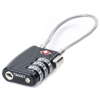 Alliage de Zinc haute sécurité reconfigurable sécurité de voyage à 3 chiffres avec bouton de déverrouillage combinaison cadenas serrure à bagages tsa