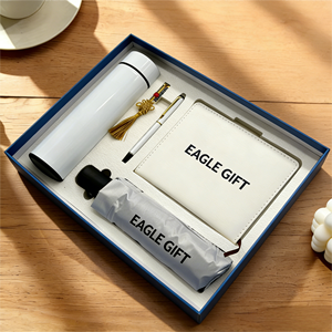 Set de Regalo Personalizado de Lujo para Empresas: Bolígrafo, Cuaderno, USB, Paraguas y Taza Aislada de Acero Inoxidable - Product Image 5