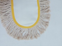 Recharge de balai plat en fil de coton durable pour le nettoyage à sec des sols de grandes surfaces en milieu commercial, hôtelier et hospitalier