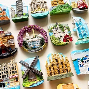 สติกเกอร์ของที่ระลึกเมืองแม่เหล็กทนทาน3D ของขวัญการเดินทางระดับโลกสำหรับตู้เย็นแบบกลุ่มและของตกแต่งมินิบาร์สำหรับโรงแรม - Product Image 3