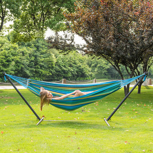 Danlong – hamac balançoire en toile de <span class=keywords><strong>camping</strong></span>-jardin, portable, avec logo personnalisé, 450 LBS, avec support de hamac réglable - Product Image 6