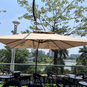 Superventas Heavy Duty Aluminio Cantilever Roma Sombrilla Jardín Playa Parasol de sol al aire libre Impermeable <span class=keywords><strong>Patio</strong></span> Sombrillas y Bases - Product Image 2