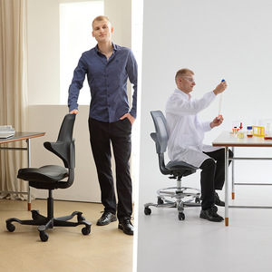 Escritorio de Computadora Ergonómico de Metal, Silla de Salón Giratoria con Elevación de Barra, Muebles <span class=keywords><strong>para</strong></span> el Hogar, Diseño Moderno y Simple - Product Image 4