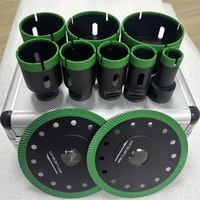 Drills-king OEM Coffret portable en aluminium pour outils, jeu de forets diamantés brasés sous vide pour carreaux de porcelaine Arix Matrix