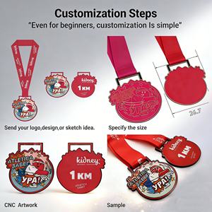 Médaille commémorative en métal plaqué argent 3D personnalisée et abordable « Course pour la Liberté », Médaille de récompense pour marathon pour événements promotionnels - Product Image 4