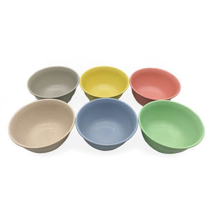 Conjunto de tigela de mistura para restaurante, conjunto de tigela de salada de fibra de bambu ecológica, pote plástico - Product Image 4