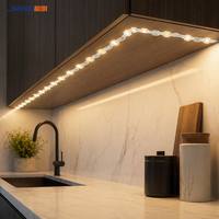 Bande LED flexible en zigzag SHIZI, forme S, pliable, haute luminosité, puces 2835, blanc chaud, ruban pour la maison, bricolage, armoire, OEM