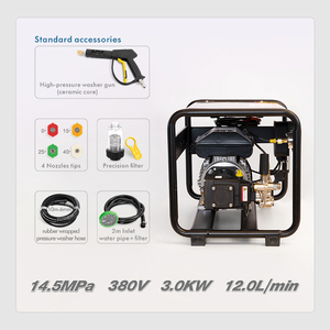 Hidrolavadora Estacionaria BOGAO, Lavadora <span class=keywords><strong>de</strong></span> Autos Eléctrica <span class=keywords><strong>de</strong></span> Pared, 3KW, Limpiador <span class=keywords><strong>de</strong></span> Alta <span class=keywords><strong>Presión</strong></span> con Chorro <span class=keywords><strong>de</strong></span> <span class=keywords><strong>Agua</strong></span> - Product Image 2