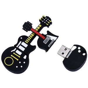 Nuevo Disco USB de Dibujos Animados al por Mayor de Fábrica, Forma de Guitarra Creativa, Aluminio, Regalo Personalizado, Música Portátil para Automóvil, USB de Alta Velocidad - Product Image 2