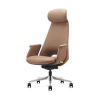 Chaises pivotantes en cuir à dossier haut réglables en hauteur, inclinables, confortables, à dossier haut, pivotantes