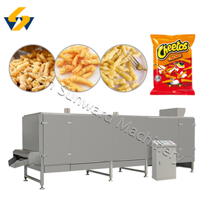 Type cuit au four Nik Naks Snacks faisant la machine d'extrudeuse ligne de production automatique de collations Kurkure/Cheetos - Product Image 3