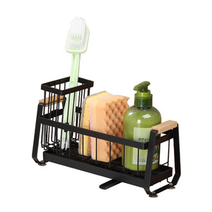 Modern Hotel Kitchen Rack <b>Sink</b> Drain Countertop Faucet Sponge Detergent Brush Storage Drain <b>Basket</b> Eco-Friendly Wall-Mounted - Product Image 1