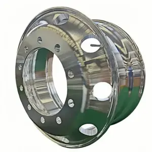 Ruedas de Camión de Aluminio-Magnesio Pulido de Doble Cara Syou 22.5*9.00 con Neumáticos 12r22.5 y 295/80r22.5 - Product Image 5