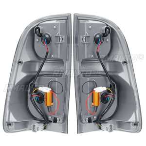 2 uds luces traseras Led de humo de coche para Toyota Hilux <span class=keywords><strong>Vigo</strong></span> KUN26 SR SR5 Workmate 2004 2005 2006 - 2015 Pickup luz trasera de freno de marcha atrás - Product Image 4