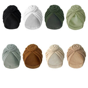 11 solide Style ethnique épaissi Stretch fleur Turban chapeau tout match chaud <span class=keywords><strong>chimiothérapie</strong></span> foulard mode Bandanas bonnet chapeaux - Product Image 2