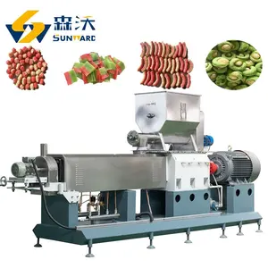 Full-automatic Sunward updated Stainless Steel Automatic Roasted Corn Snack Food Machine cheese ball corn sticks plant