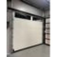 Porte de garage sectionnelle Prima moderne électrique automatique en panneaux imitation bois haut de gamme en aluminium