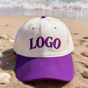 Gorras de Béisbol Unisex de Alta Calidad, Diseño Nuevo, de Dos Tonos, de Algodón, de 6 Paneles, Sin Estructura, con Cierre a Presión, Gorras Deportivas de Golf, Logotipo Personalizado - Product Image 1