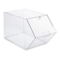 Présentoir à bonbons en acrylique avec bacs amovibles-Distributeurs de noix en libre service et récipients en acrylique de qualité supérieure pour supermarché/boulangerie