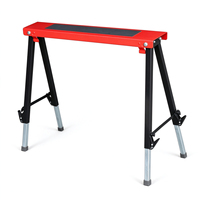 Outil manuel en acier pliable réglable Scie à cheval Banc de travail du bois avec supports
