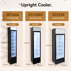 Heenda-réfrigérateur à affichage vertical, 190l, pour femme, supermarché, affichage vertical, sortie d'usine - Product Image 5