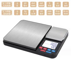 جهاز توقيت التوازن الرقمي لتوازن الطعام ، مقياس رقمي دقيق للمطبخ بحجم كبير يصل إلى غرام من chance xie timemore
