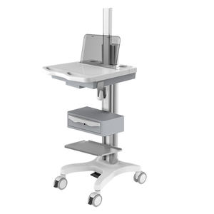Gas Lift Medische Computer Kar Hoogte Verstelbare Ziekenhuis Rollende Behandeling Bed Iv <span class=keywords><strong>Trolley</strong></span> Met Lade Wielen - Product Image 3