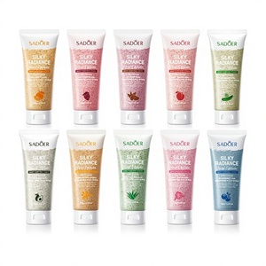 Série de Gommages Purifiants <span class=keywords><strong>Visage</strong></span> à l'Aloe Vera, Acide Salicylique, Vitamine C et Amande pour une Peau Éclatante – Nettoyant <span class=keywords><strong>Exfoliant</strong></span> pour le <span class=keywords><strong>Visage</strong></span> - Product Image 2