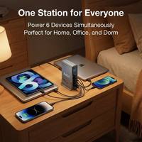 Vente en gros de stations de charge de bureau USB C rapides 540W, chargeur multi-appareils PD QC avec écran LED en temps réel