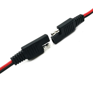 Câble d'extension de batterie 12V pour automobile, connecteur SAE 2 broches 12AWG, 1m, pour applications solaires - Product Image 3
