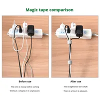 Pengikat Kabel Tali Nilon Warna-warni Self-Locking 12mm Tipe-P untuk Pengisi Daya Ponsel Kabel Data USB 100mm