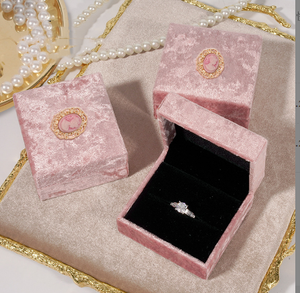 Perfect Quality Pink <b>Velvet</b> <b>Jewelry</b> <b>Boxes</b> Organizer Gift Packaging Luxury <b>Velvet</b> <b>Jewelry</b> Box - Product Image 4