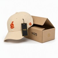 Gorra de Béisbol con Bordado 3D Personalizado, Gorra Naranja Estilo Dad Hat de 6 Paneles con Visera Curva y Cierre a Presión, Gorras de Lujo para Hombre al por Mayor