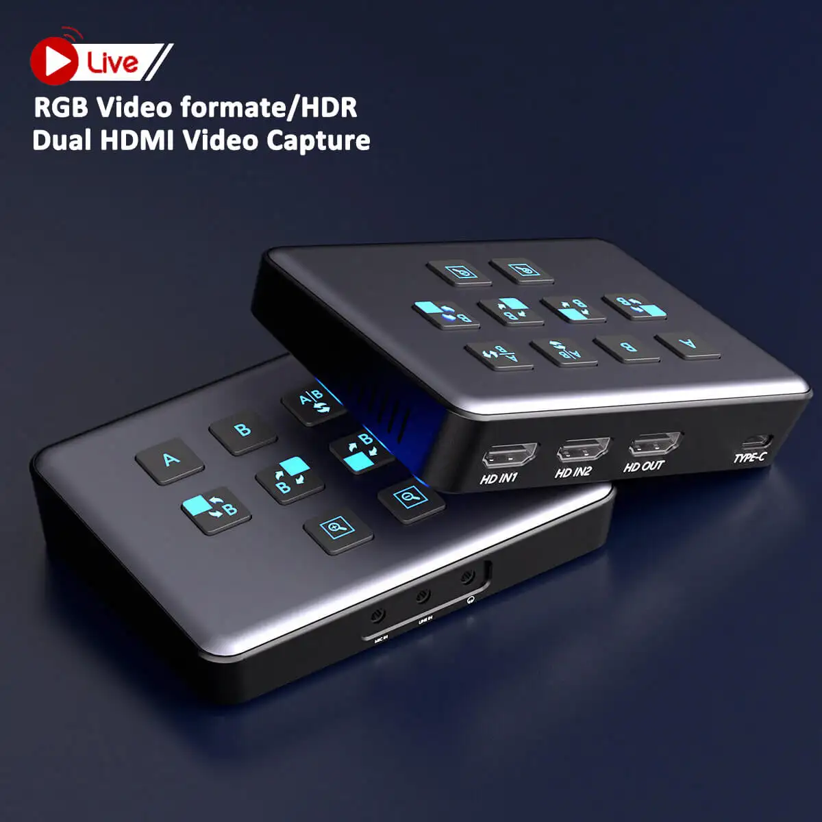 USB 3.0 Video Capture Card 1080P 60FPS 4K HDMI Liền Mạch Chuyển Đổi RGB/HDR Màu An Ninh Máy Ảnh Video Capture Card