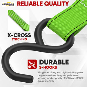 अनुकूलित पॉलिएस्टर रैचेट टाई टाई स्ट्रैप टाई 800 किलोग्राम ब्रेक ताकत के साथ मोटरसाइकिल और ट्रकों के लिए प्रमाणित - Product Image 3