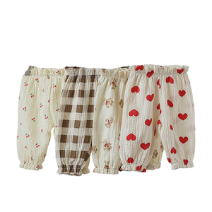 2023 bébé pantalons anti-moustiques garçons et filles mince <span class=keywords><strong>coton</strong></span> <span class=keywords><strong>gaze</strong></span> Bloomers mignon long pyjamas pour hiver vêtements pour enfants - Product Image 6