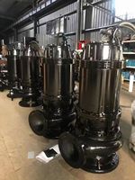 Pompe à eaux usées submersible verticale électrique industrielle WQ anti-colmatage avec broyeur