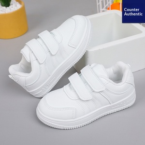 <span class=keywords><strong>Sneakers</strong></span> <span class=keywords><strong>Bianche</strong></span> per Bambini e Bambine, Scarpe da Corsa e Viaggio per Studenti, Chiusura con Velcro alla Caviglia, Suola Composita - Product Image 3